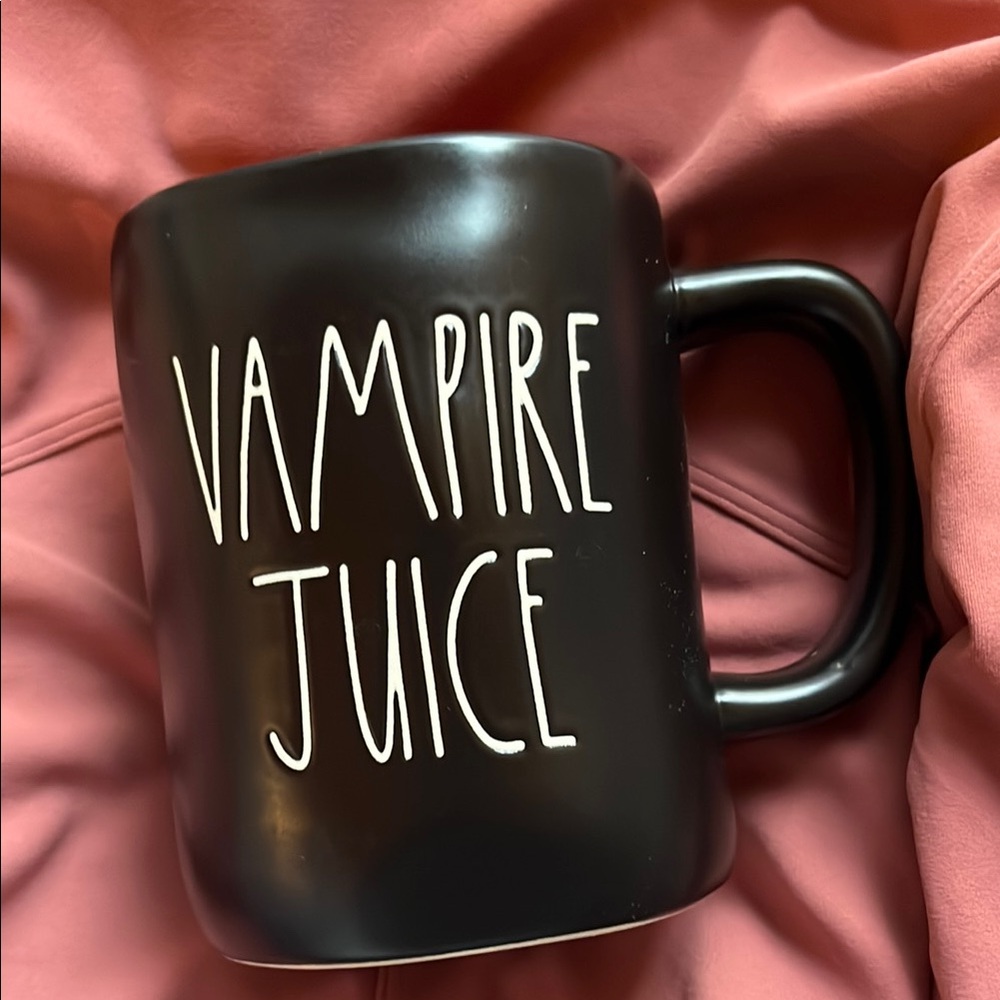 Rae Dunn Black Vampire Juice Mug